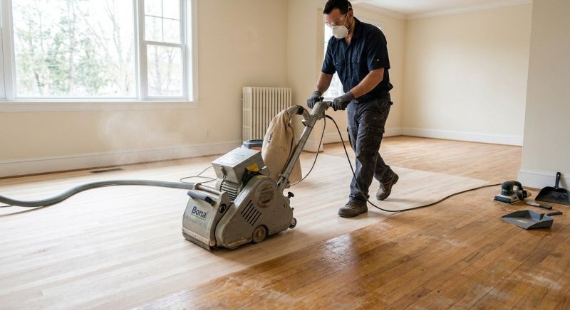 Cherry Floor Refinishing in Alpharetta, GA